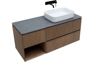 Тумба под раковину Allen Brau Infinity 120 R темное дерево - 3