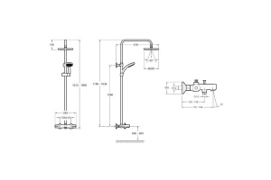 Душевая стойка Jacob Delafon July E99741-CP - 2