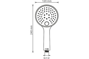 Душевая лейка Wasserkraft Sauer A207 - 2