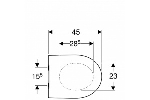 Сиденье для унитаза Geberit iCon 500.835.01.1 тонкое быстроразъемное с микролифтом - 2