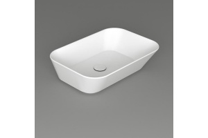 SIMAS WAVE Раковина чаша прямоугольная 60х42х16,5 см,без отв под смеситель,цвет белый