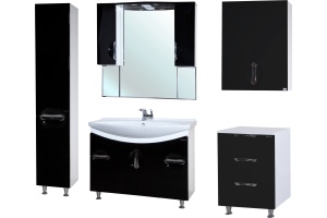 Шкаф Bellezza Лагуна 60 черный - 2