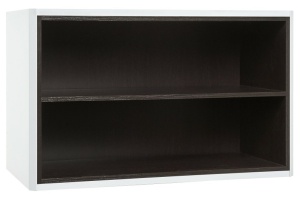 Тумба под раковину открытая Aquaton Брук 80 белый-темное дерево - 2