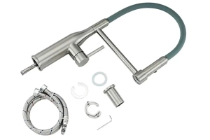 Смеситель для кухни Gappo сатин серый - 2