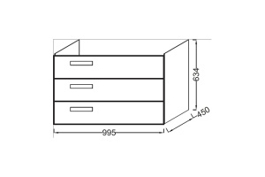 Тумба под раковину Jacob Delafon  119.5 см (EB1311-E70) - 2