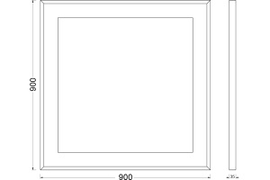 Зеркало в ванную Evoform  90 см (BY 2211) - 3