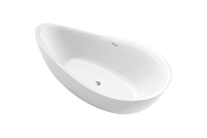 Акриловая ванна Black&White Swan 180х90 белая без гидромассажа - 2