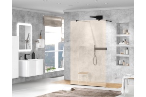 Душевая перегородка Cezares Liberta-L-2-80-BR-NERO - 2