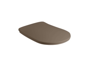 Крышка-сиденье Kerasan Nolita коричневый матовый/хром, с микролифтом (539188)