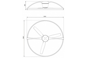 Светильник с вентилятором Mantra (люстры-вентиляторы) Nepal 7531 - 3