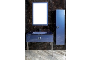 Тумба под раковину Armadi Art Lucido 100 синий - 3