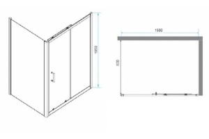 Душевой уголок RGW Passage PA-74 150x80 профиль хром стекло прозрачное - 3