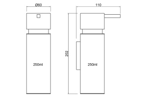 Дозатор для жидкого мыла Timo Torne золото матовое - 2