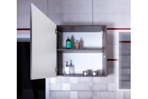 Шкаф Бриклаер Кристалл 60 софт графит (4627125414749) - 2