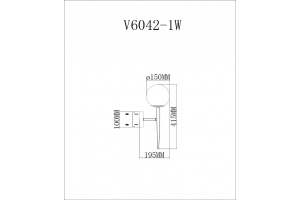 Бра Moderli Scrumbel V6042-1W - 2