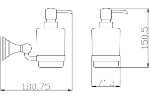 Дозатор для жидкого мыла Rav Slezak Morava золото - 2