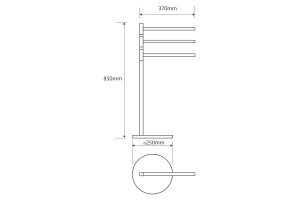 Стойка для ванной Bemeta OMEGA (104836032) - 3