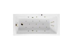 Ванна акриловая Excellent Aquaria Ultra 170х75 с гидромассажем белый - бронза