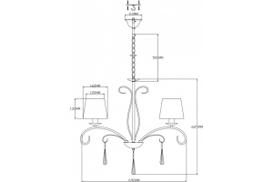 Подвесная люстра Moderli Aramco V2601-5P - 2