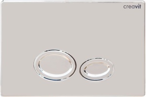 Кнопка смыва Creavit Drop, хром глянцевый