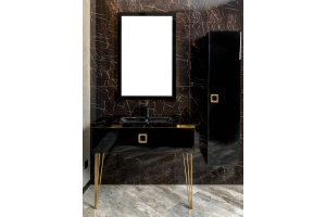 Тумба под раковину Armadi Art Lucido 80 черный - 3