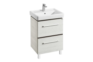 Тумба с раковиной Aquaton Ронда 60 светлое дерево