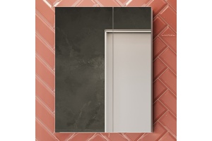 Зеркало-шкаф STWORKI Копенгаген 60 белое, навесное, прямоугольное, белое, в современном стиле