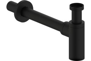 Бутылочный сифон для умывальника, черный матовый, Optima Home, IDDIS, OPTBL00i84