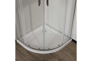 Душевой уголок Vincea City 80х80 профиль хром стекло прозрачное - 3