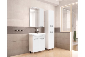 Тумба с раковиной Style Line Жасмин 60 белая - 2