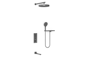 Душевой комплект Vincea Inspire с термостатом темный хром