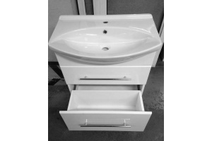 Мебельная раковина Dreja Лагуна 65 белая - 2