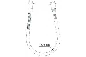 Душевой шланг Ideal Standard Metalflex 150 хром (BF150AA) - 2