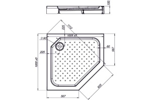 Поддон для душа Vincea VST-3AP-1010 100x100 - 2