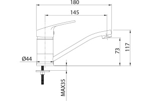 Смеситель для раковины Milardo Simp SIMSBR0M01 - 3