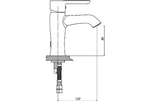 Смеситель для раковины GPD Felis хром - 3