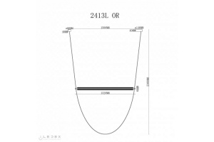 Подвесной светильник iLedex Rocks 2413L OR - 2