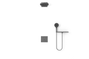 Душевой комплект Vincea Inspire с термостатом темный хром - 2