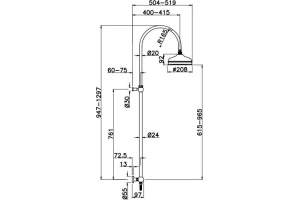 Душевая стойка Gattoni Pd (4290/PDV0br) - 2