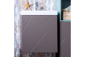 Тумба для комплекта Бриклаер Кристалл 50 софт графит