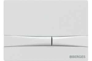 Кнопка смыва Berges Wasserhaus Novum F1 белый, глянец