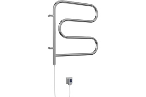 Электрический полотенцесушитель Terminus F-образный 500x500 Хром - 2