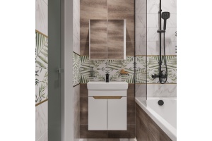 Мебель для ванной DIWO Архангельск 50 дуб сонома, подвесная