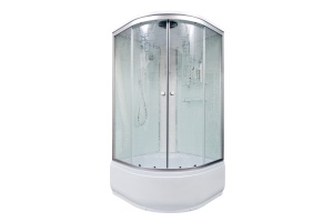 Душевая кабина DETO EM4580GM+EL с высоким поддоном, с сиденьем - 2