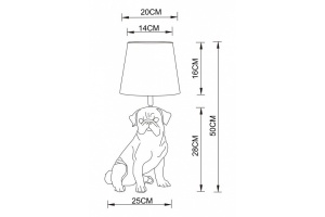 Настольная лампа Arte Lamp Bobby A1512LT-1WH - 2