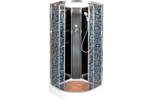 Душевая кабина Deto BМ1590 N (без крыши) BLACK