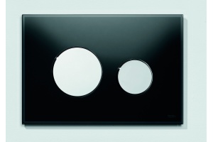 Кнопка смыва TECE Loop 9240656 черное стекло, кнопка хром - 2