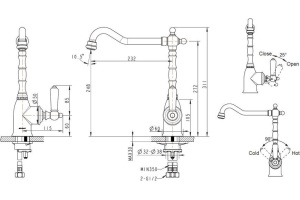 Смеситель для кухонной мойки Bravat Art золото (F775109G-1) - 2