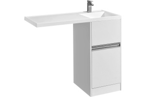 Тумба с раковиной AQUATON Лондри 105 L, под стиральную машину - 3