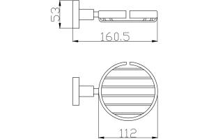 Мыльница подвесная Rav Slezak Colorado хром - 2